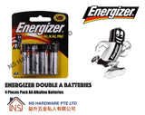 Energizer AA Alkaline Batteries 4 Battery Pack / Double A Batteries - Obbo.SG
