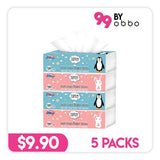 2 Ply Soft Pack Facial Tissue - 180 Sheets - 5 Packs - Obbo.SG
