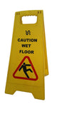 "Cleaning In Progress" or "Caution Wet Floor" Safety Floor Warning Sign, 60cm height (KWNM-H0702/1) - Obbo.SG