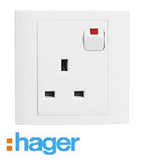 WXES113S - Hager 13A 1G Switch Socket - Obbo.SG