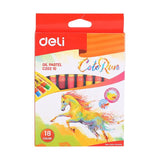 Deli Oil Pastels 18 Colours EC20210 - Obbo.SG