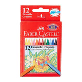 Faber-Castell 12 Erasable Crayons Hexagonal PL122312
