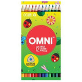 OMNI Trigo 12 Colour Pencils TCPL-12K - Obbo.SG