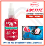 LOCTITE 270 Permanent High Strength Thread Locker 50ml - Obbo.SG