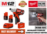 Milwaukee M12BPD Cordless 12V 2 Speed Sub Compact Percussion Hammer Drill
