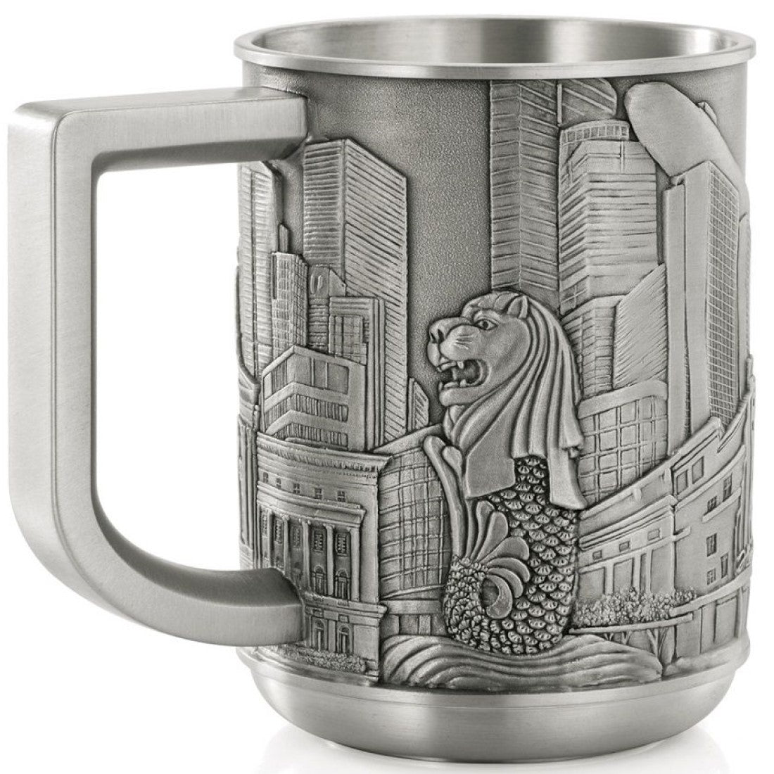 Royal Selangor Hand Finished Singapore Scenes Collection Civic District Tankard - Obbo.SG