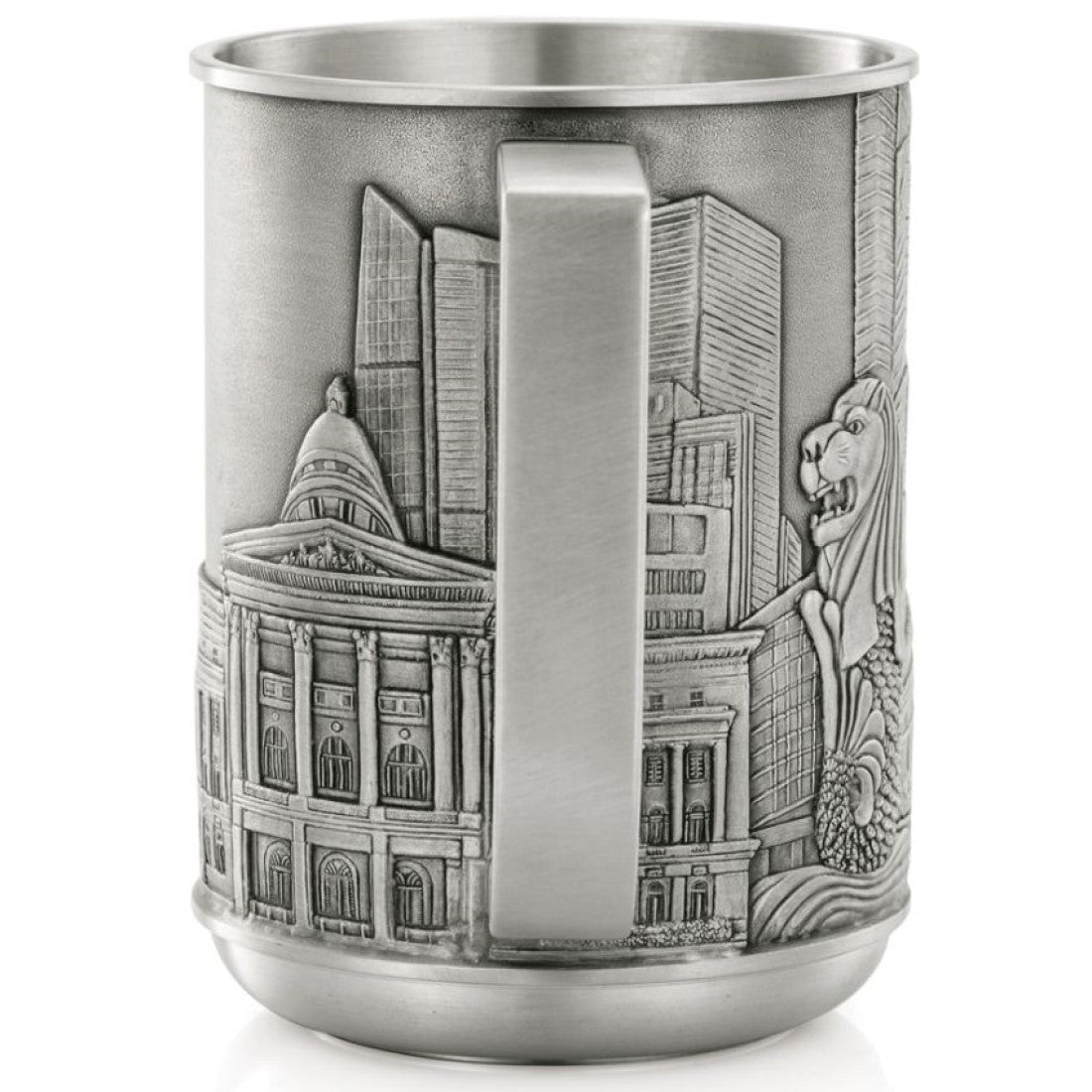 Royal Selangor Hand Finished Singapore Scenes Collection Civic District Tankard - Obbo.SG