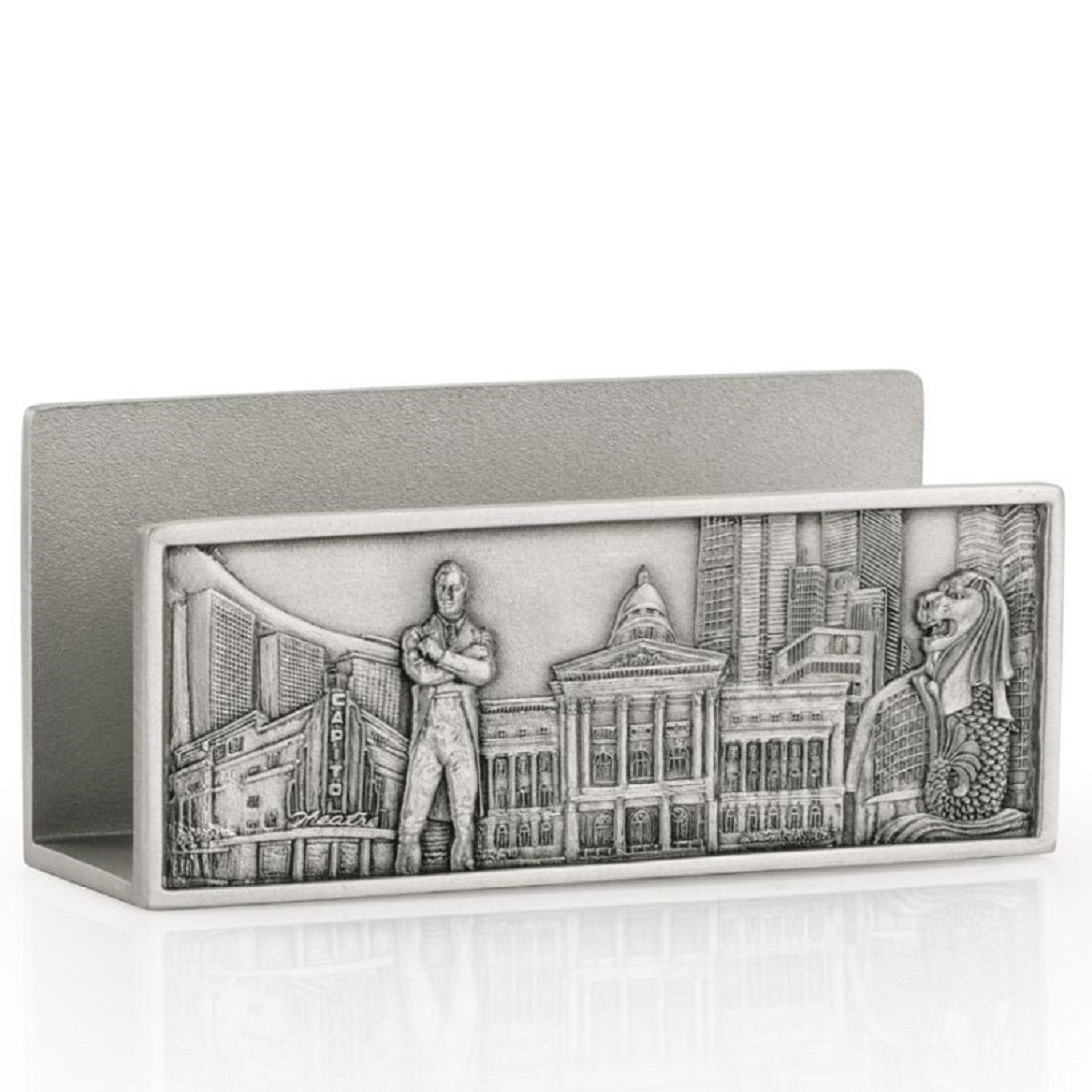 Royal Selangor Hand Finished Singapore Scenes Collection Civic District Cardholder - Obbo.SG