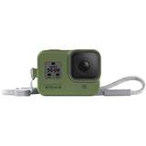 GoPro Sleeve + Lanyard for HERO8 Black - Turtle Green color Premium Silicone Sleeve - Obbo.SG