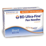 Pen Needles 8mm, 31G (BD), Insulin, 100 Pcs/Box - Obbo.SG