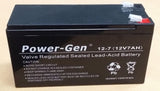 Power-Gen Lead Acid Battery - 12V 7AH Maintenance Free - Obbo.SG