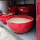 Ceramic Pot HX228S Red (L) ¯35cm x 19cmH