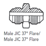 Synflex Male JIC 37º Flare/ Male JIC 37º Flare