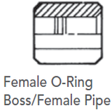 Synflex Female O-Ring Boss/Female Pipe