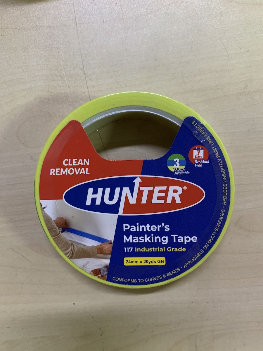 Hunter 117 Painter Masking Tape / Painting Masking Tape 24mm x 20yds / 48mm x 20yds - Obbo.SG