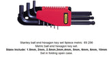 Stanley 1.5-10mm Ball End Allen Key Set (9pcs/Set) - Obbo.SG