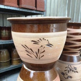 No.2 Bamboo Carving Jar (Flower) (Ext.M38cm¯ x 32cmH)