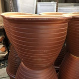 XL Bamboo Carving Jar (Terracotta Line) (Ext.M49cm¯ x 40cmH)