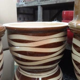 XL Malay Pot (LOW POT) Bamboo Carving (48cm¯ x 30cmH)