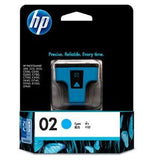 HP 02 Cyan Original Ink Cartridge [C8771WA] - Obbo.SG