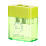 Deli 2 Hole Sharpener with Container E0526
