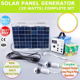 Portable Solar Panel Generator System With battery /converter and complete set (EX stock singapore) ) - Obbo.SG