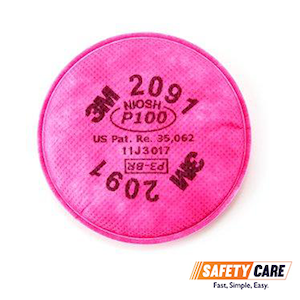 3M 2091 P100 Particulate Filter - Obbo.SG