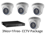 CCTV Package - AHD/TVI/CVI CAMERA - 2 to 4 Nos - Obbo.SG