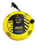 Defender Industrial Cable Extension Cassette Reel- 5M or 10M Length / Retractable Cable Reel - Obbo.SG