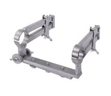 Adjustable double clamp for electro-fusion welding