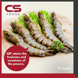 Prawn Tiger (Head-On Shell-On), 4-6 pcs, 1kg