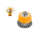 Tolsen Tools by EgHardware, 125mm Cup Twisted Wire Brush 14 x 2