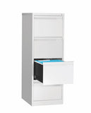 4 Drawer Filing Cabinet with Lock Bar - 4 Pull Out Drawers - Obbo.SG