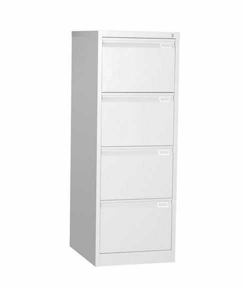 4 Drawer Filing Cabinet with Lock Bar - 4 Pull Out Drawers - Obbo.SG