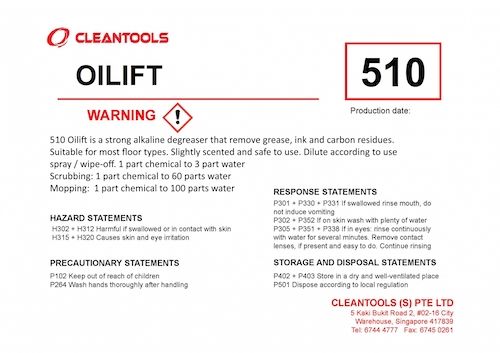 510 OILIFT MULTI-PURPOSE CLEANER 25L - Obbo.SG