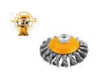 Tolsen Tools by EgHardware, 100mm Bevel Twisted Wire Brush 14 x 2