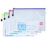 Deli PVC Mesh Zip Bag A4 E5654