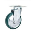 Castor Wheel Green PU Swivel 100mm