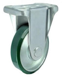 Castor Wheel Green PU Rigid 200mm