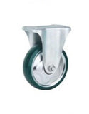 Castor Wheel Green PU Rigid 150mm