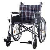 Lifeline Light Weight Standard Wheelchair With Foldback, Assisted Brake & Safety Belt - 18" 4010/18 - Obbo.SG