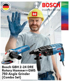 Bosch GBH 2-24 DRE & GWS 750-100 Combo Set