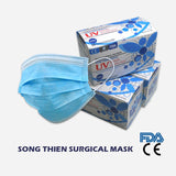 [Ready Local stocks] Wistech 4 Ply Surgical Face UV MASK ™️, 50 pieces, FDA CE Approved, Fast delivery, Song Thien, Made in Vietnam, Type II, EN 14683:2019, Delivery from Singapore - Obbo.SG