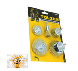 Tolsen Tools, 5pcs Mounted Wire brushes Set - Obbo.SG