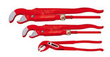 Professional pipe wrench set