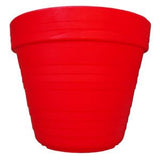 BABA BI-203 Red Plastic Pot (18cmØ x 14.5cmH)