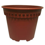 BABA RD-120 Smoky Brown Plastic Pot (12.5cmØ x 10.1cmH)