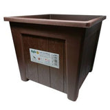 BABA SQ(L)-180 Dark Brown Plastic Pot (17.8cmL x 17.8cmW x 15.9cmH)