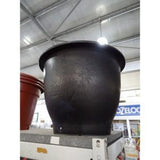 Black Plastic Pot (Flower Pattern) (24¯ x 44cmH) - Obbo.SG