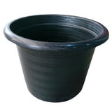 Black Plastic Pot with Hole (17″) - Obbo.SG